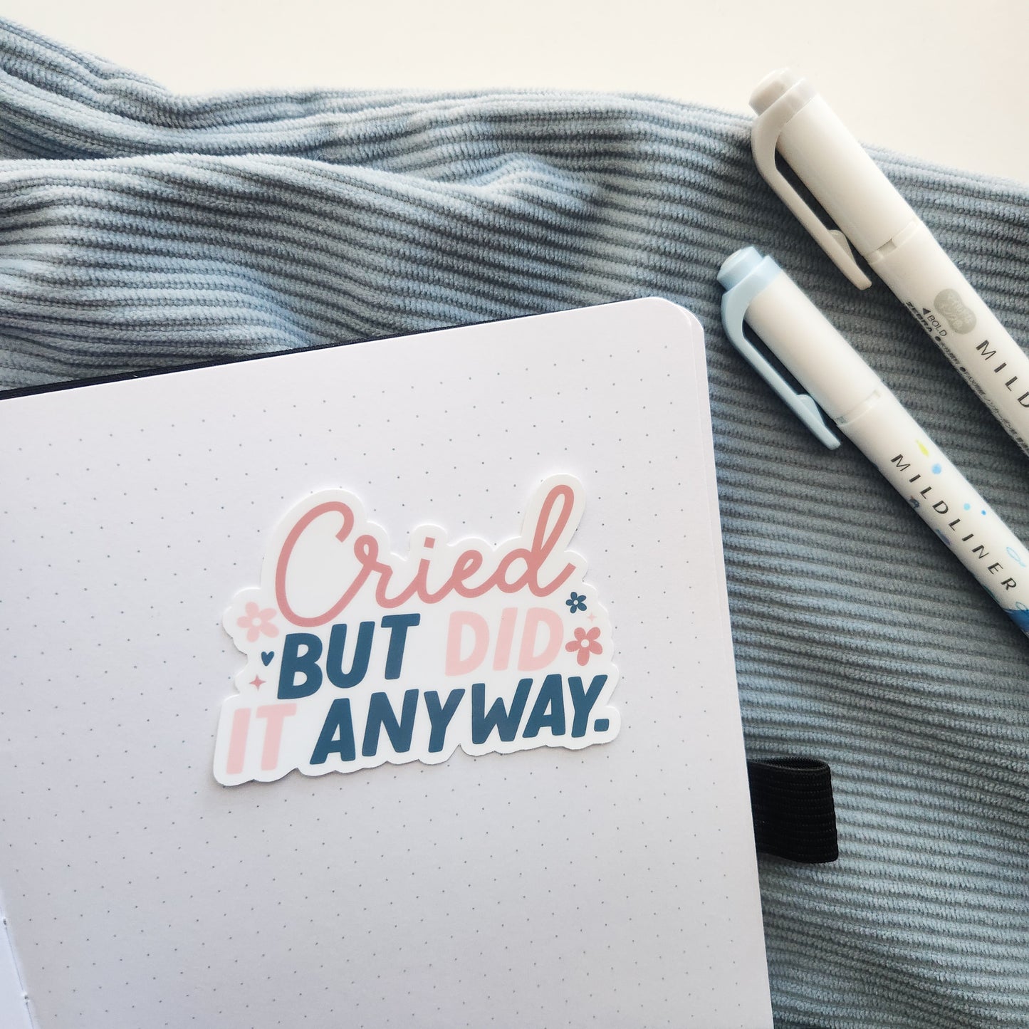Cried But Did It Anyway | Die Cut or Vinyl Sticker