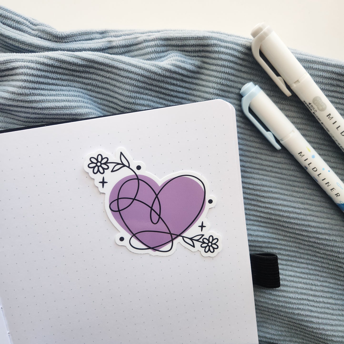Love Yourself Purple Heart | Die Cut or Vinyl Sticker
