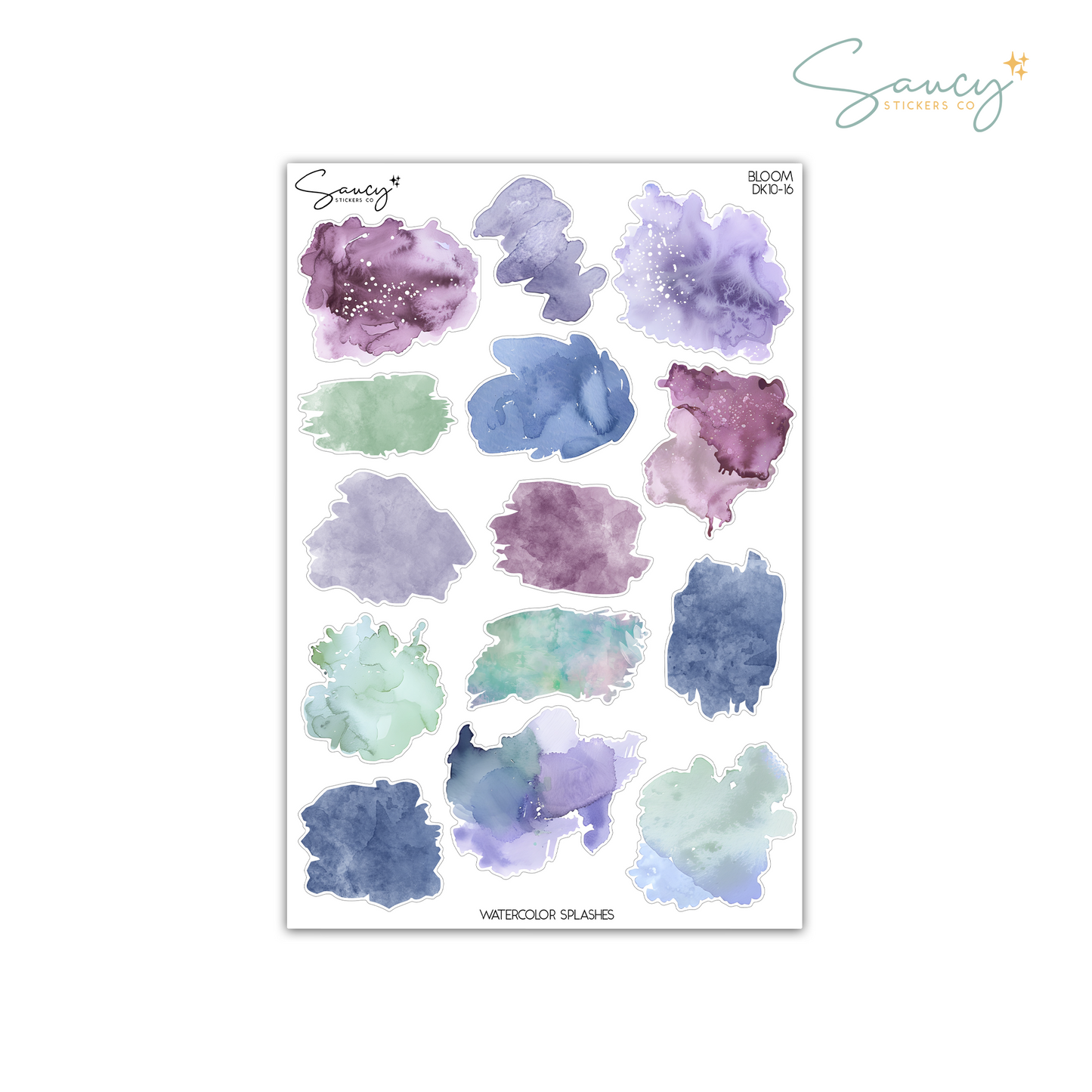 Bloom • Watercolor Splashes