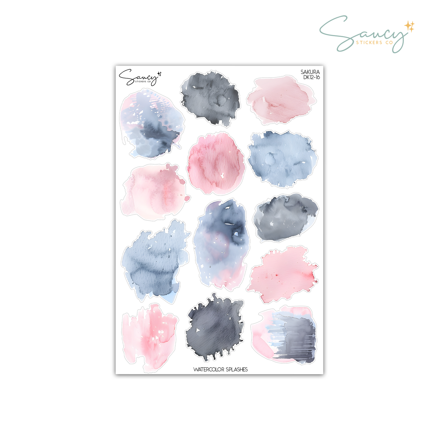 Sakura • Watercolor Splashes