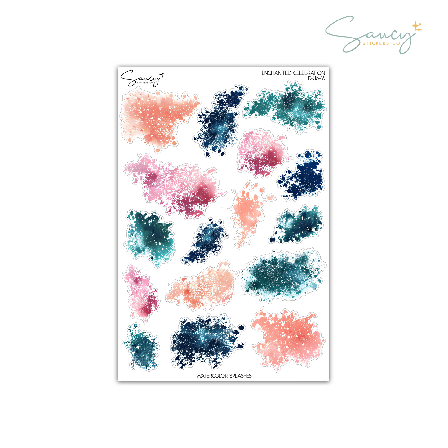 Enchanted Celebration • Watercolor Splashes