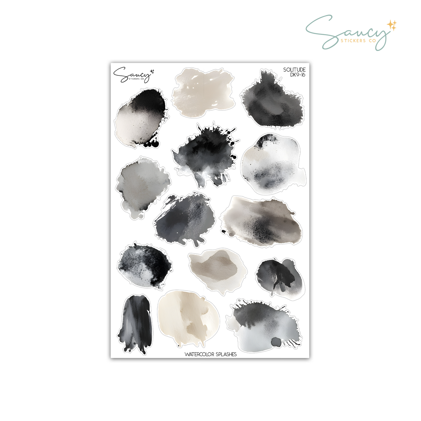 Solitude • Watercolor Splashes