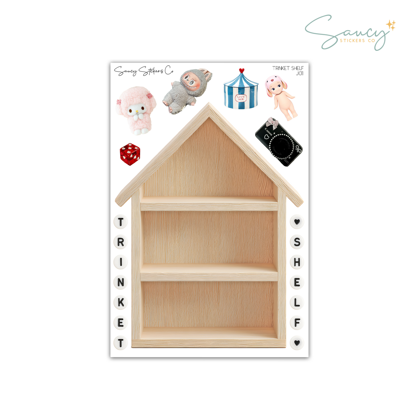 Trinket Shelf • Journaling Stickers