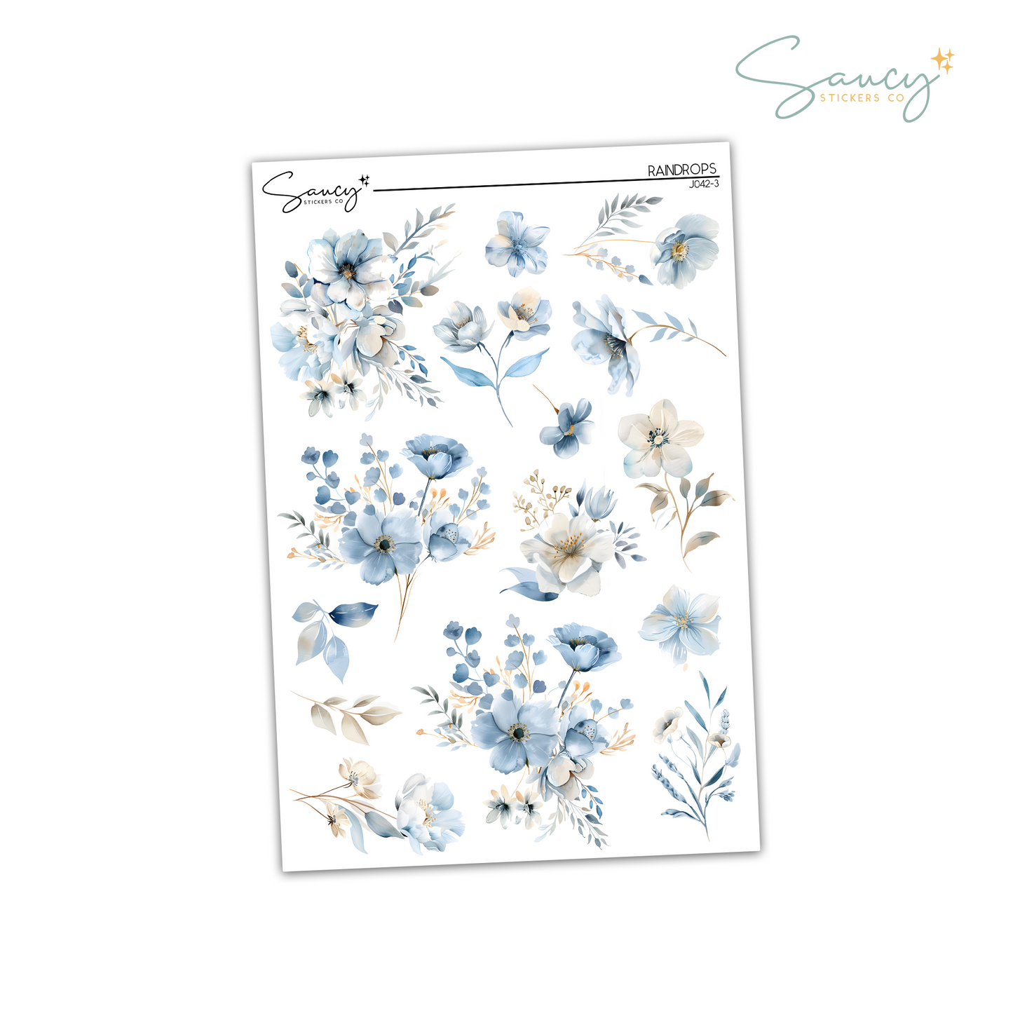 Raindrops | Large Floral Deco