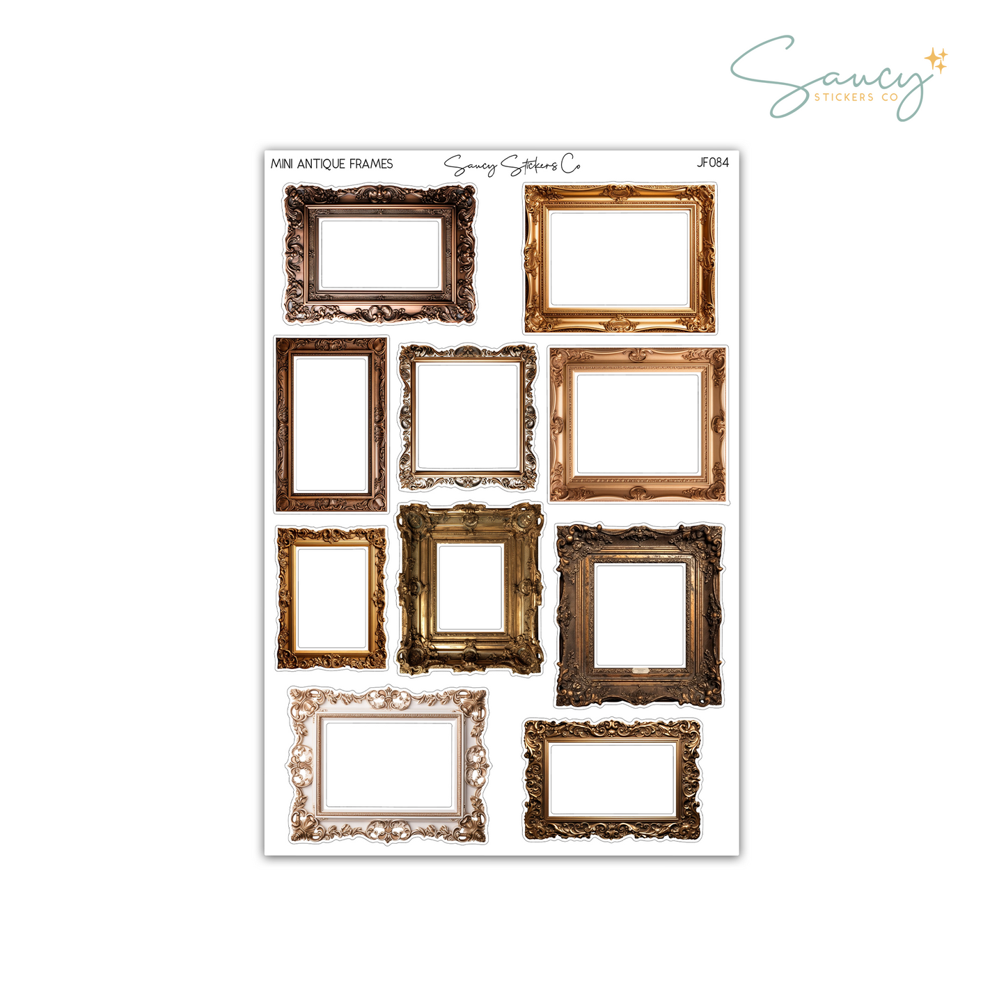 Mini Antique Frames • Journaling Stickers