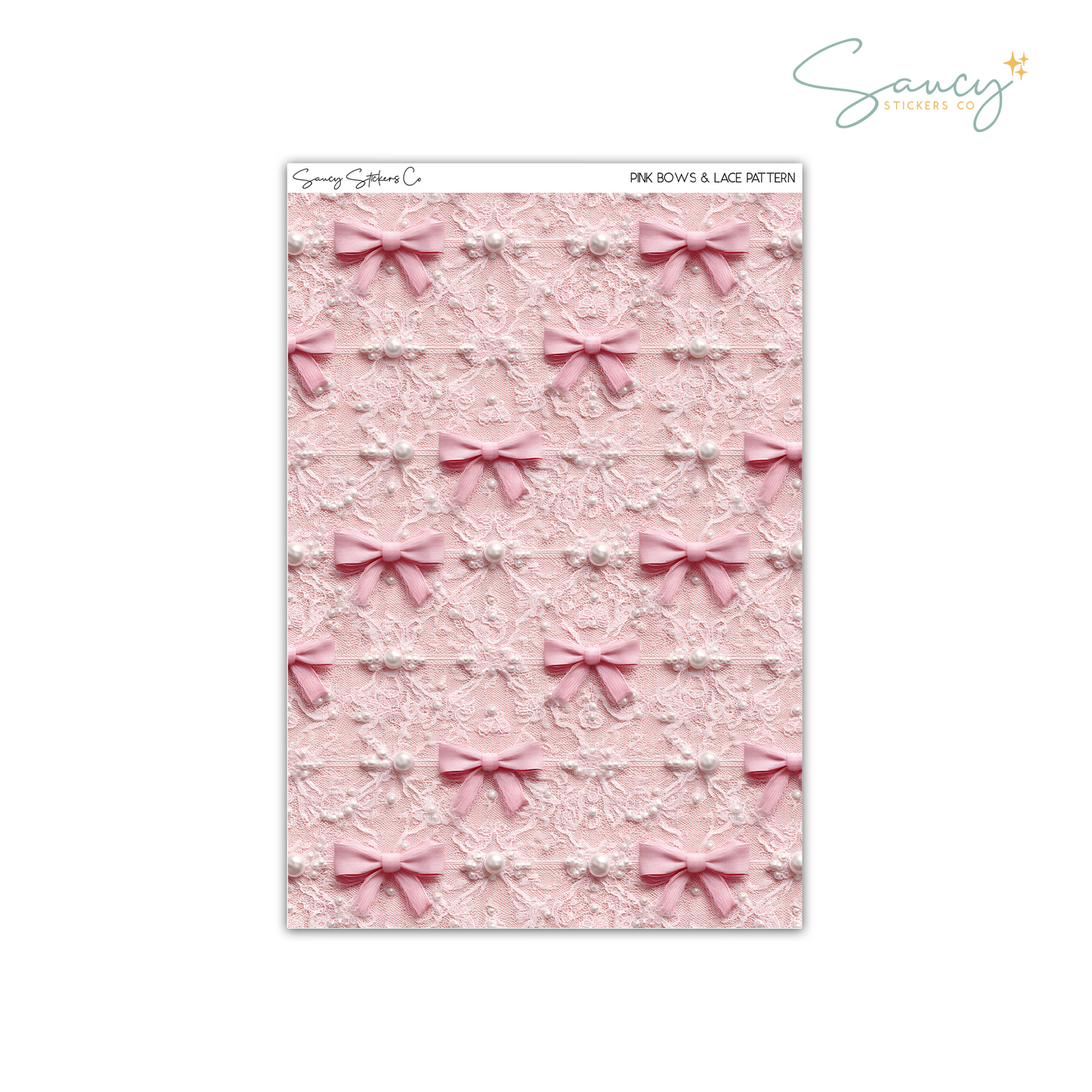 Pink Bows & Lace • Pattern