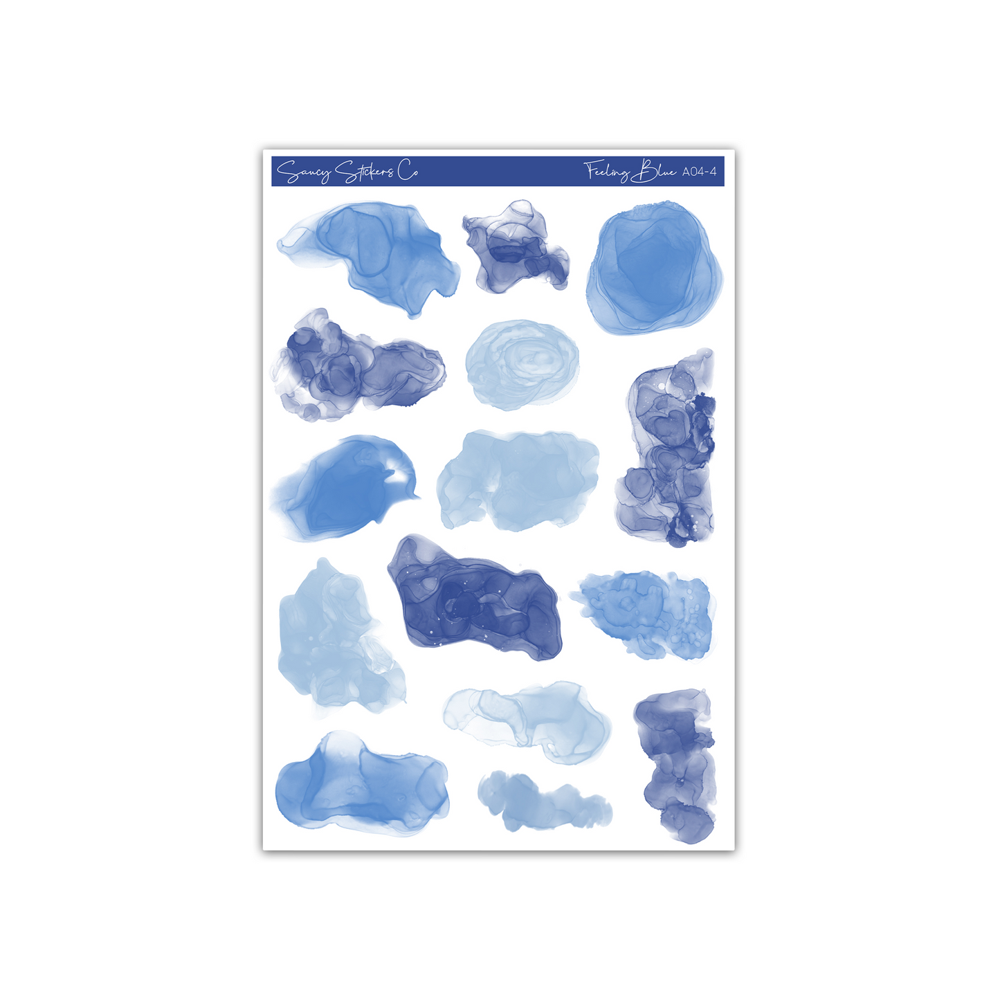 Feeling Blue • Watercolor Splashes