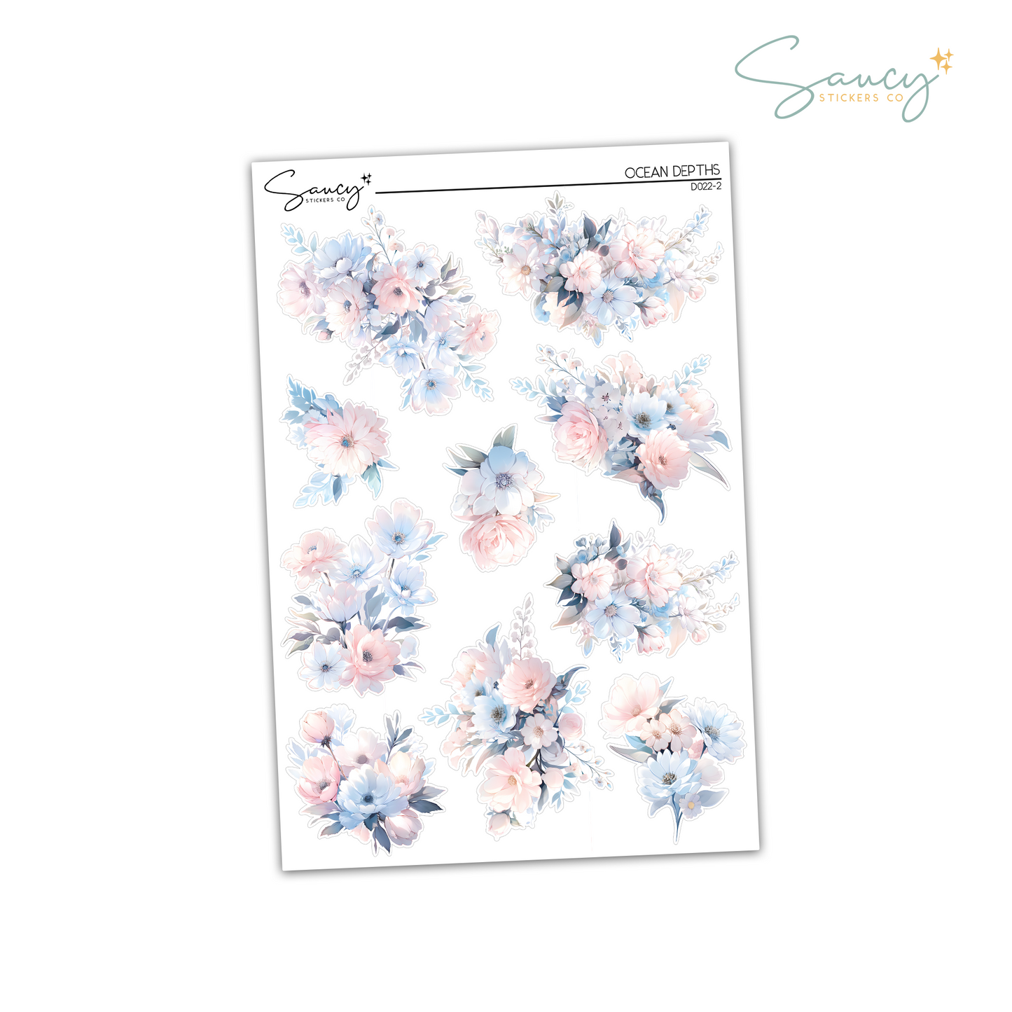 Ocean Depths | Large Floral Deco