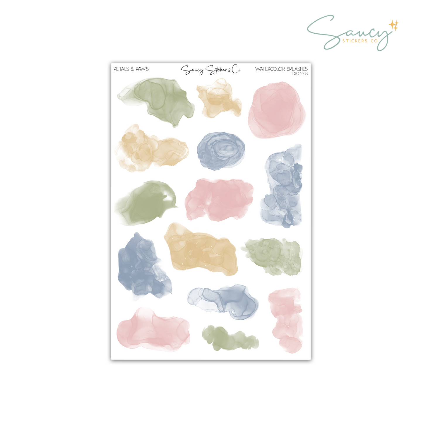 Petals & Paws • Watercolor Splashes