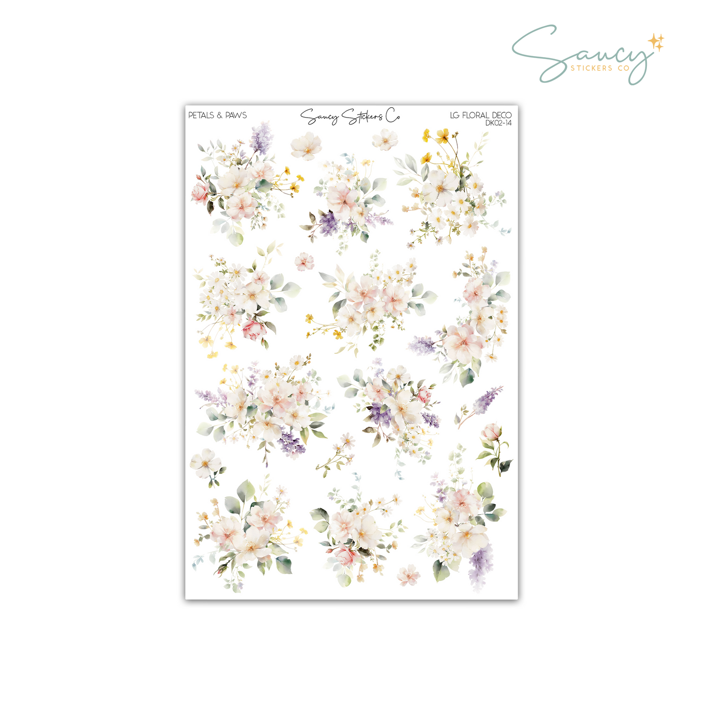 Petals & Paws • Large Floral Deco