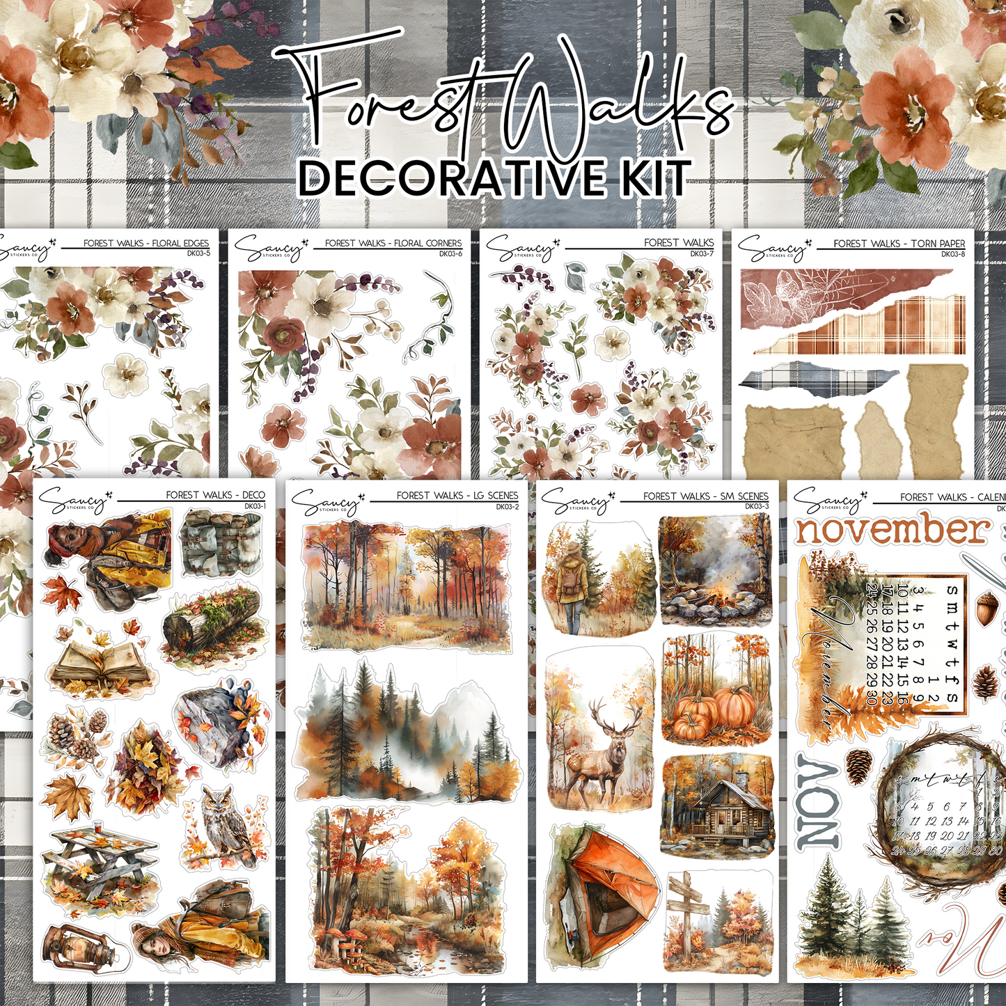 Forest Walks / November 2024 Decorative Kit