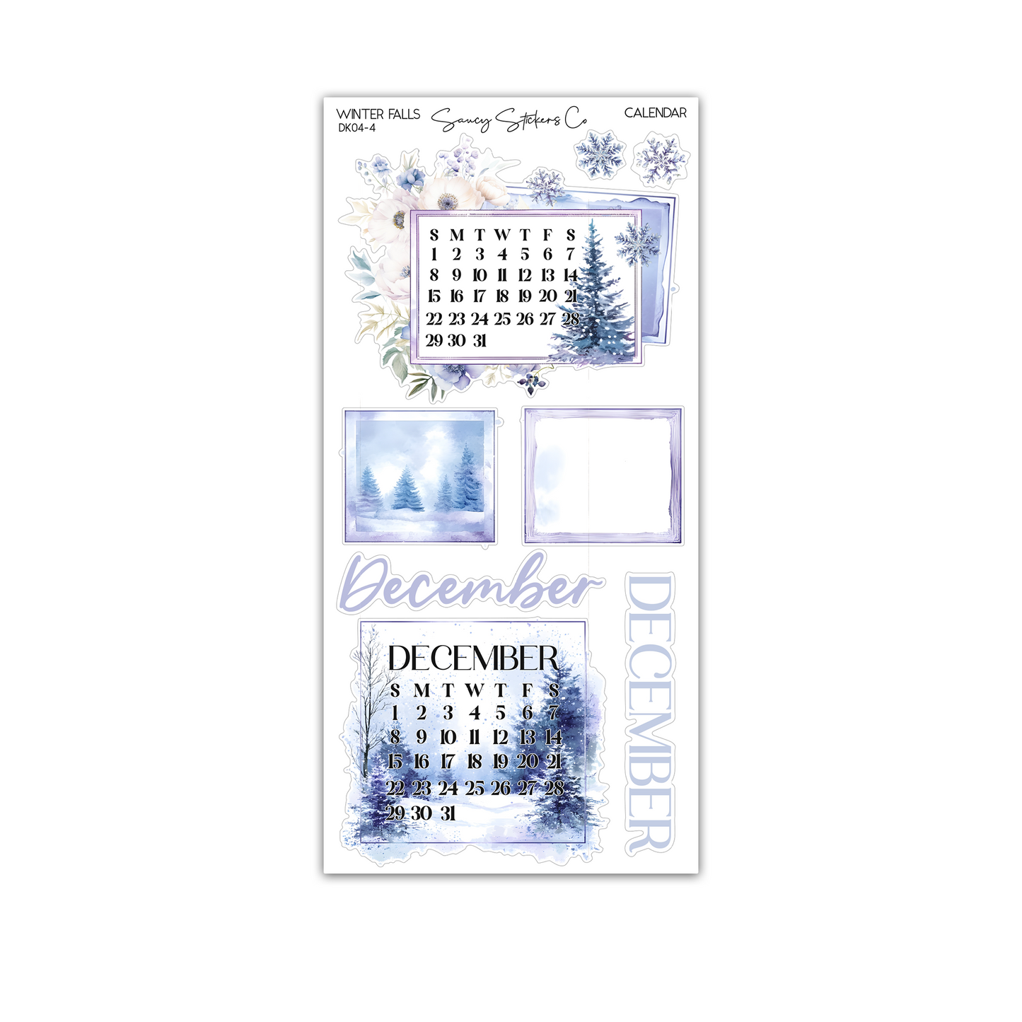 Winter Falls / December 2024 Decorative Kit