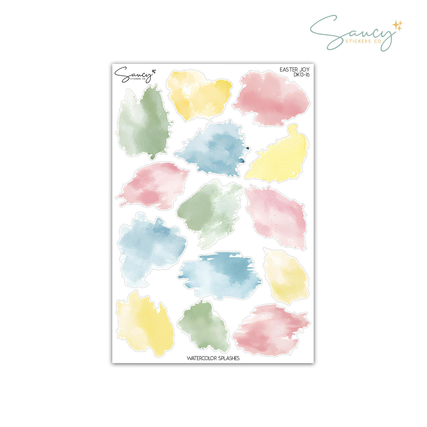 Easter Joy • Watercolor Splashes