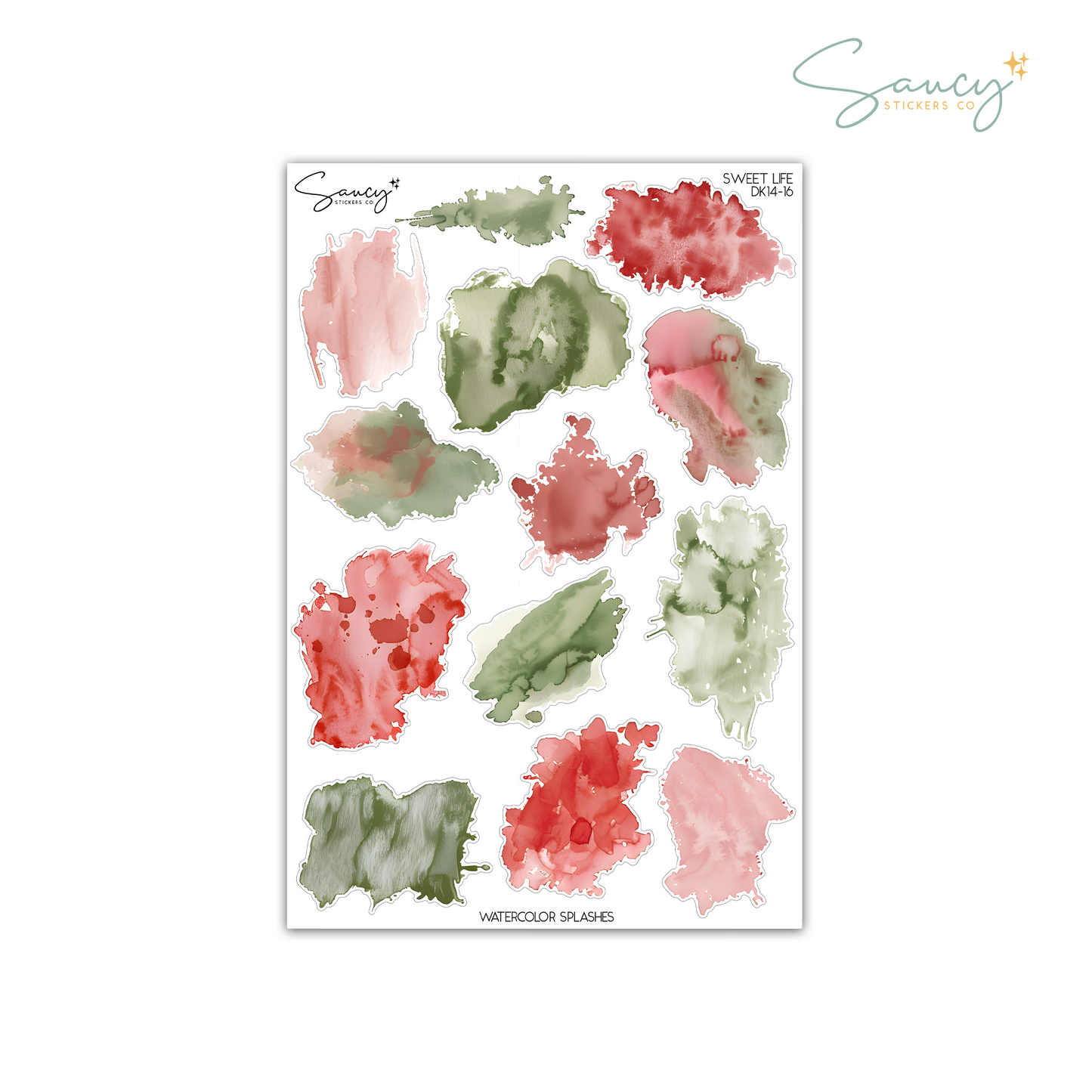 Sweet Life • Watercolor Splashes
