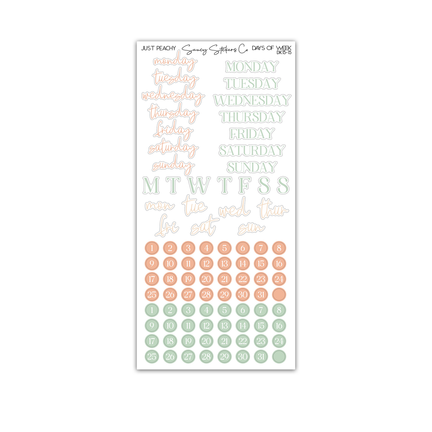 Just Peachy • Decorative Kit