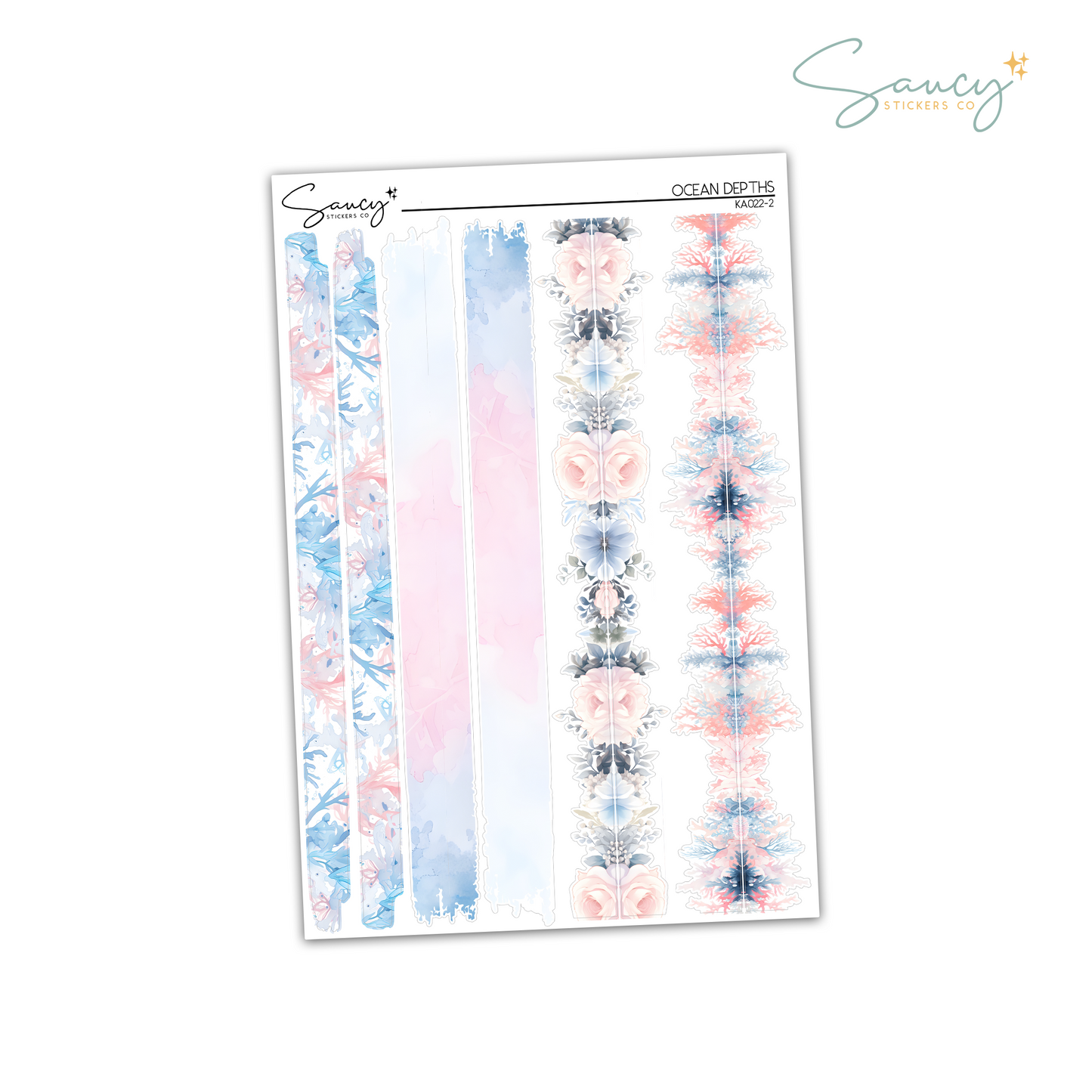 Ocean Depths | Swatches & Borders