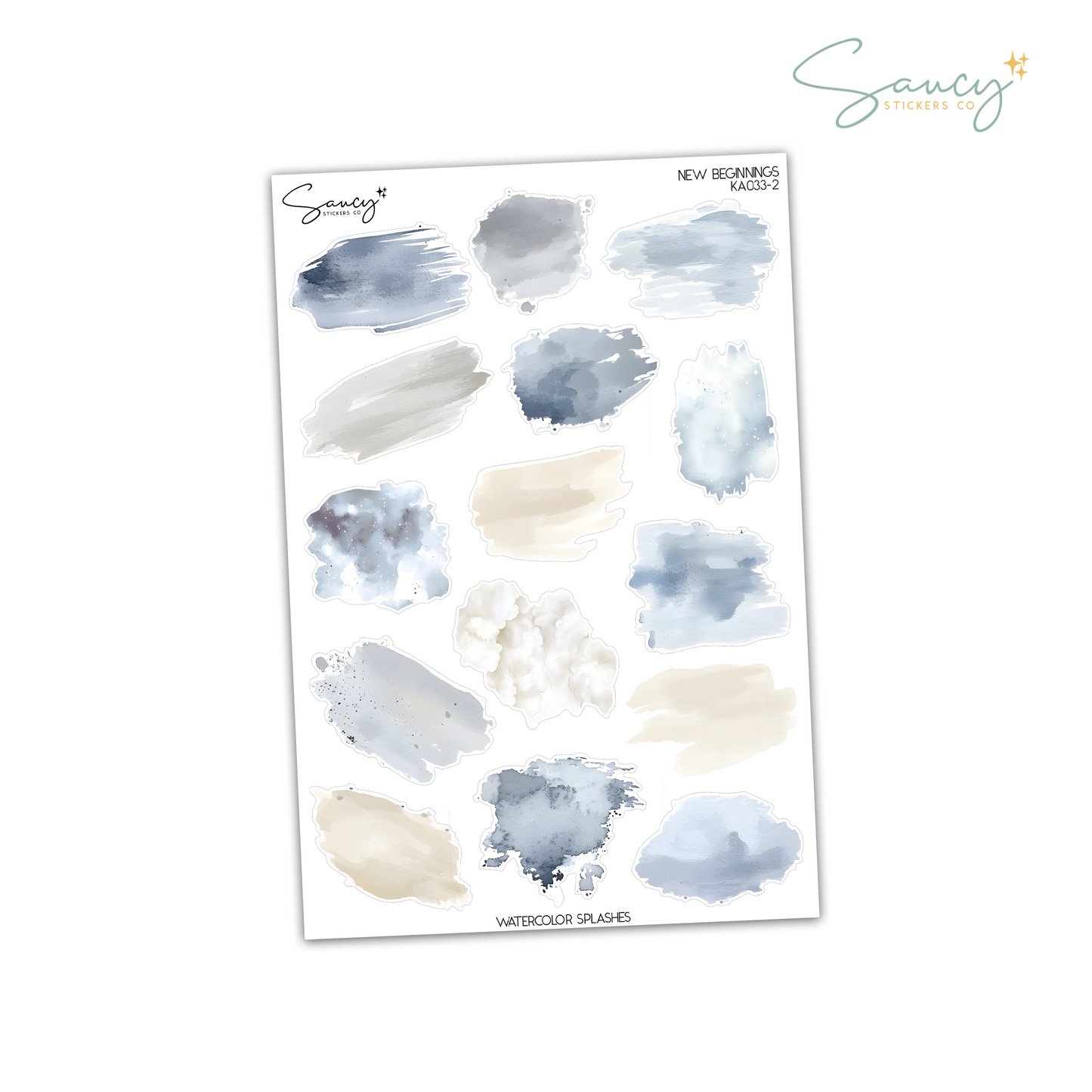 New Beginnings | Watercolor Splashes