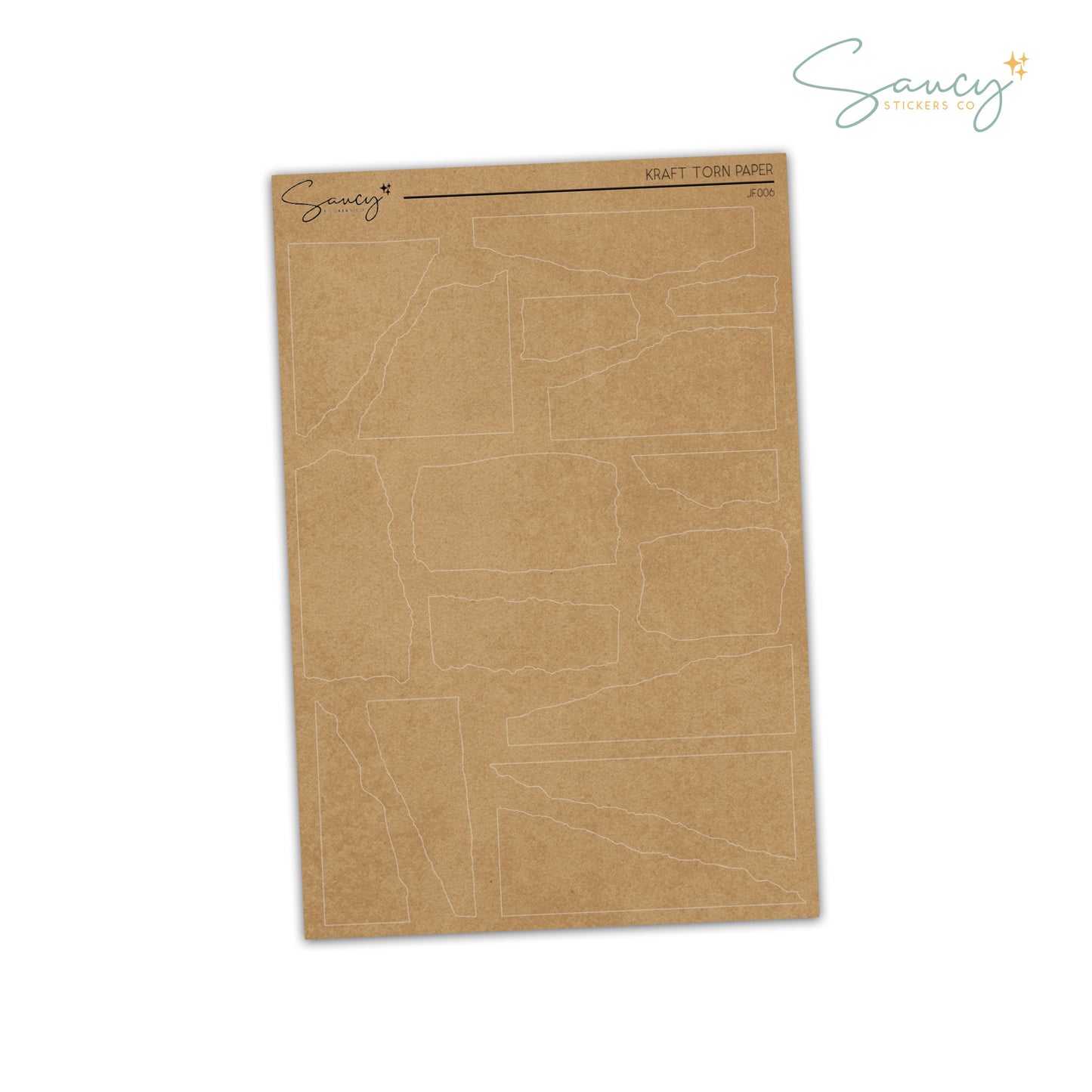 Kraft Torn Paper | Journaling Stickers