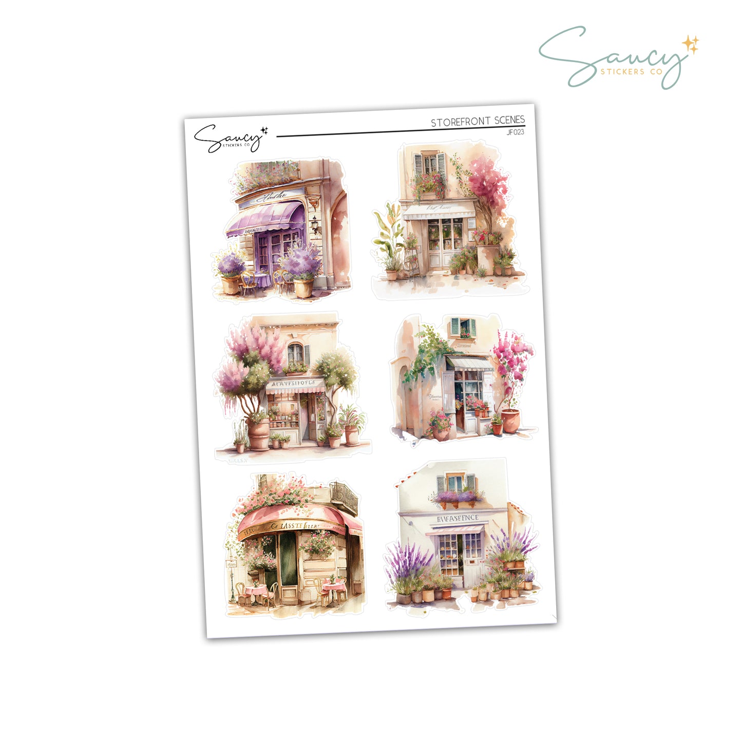 Storefront Scenes | Journaling Stickers