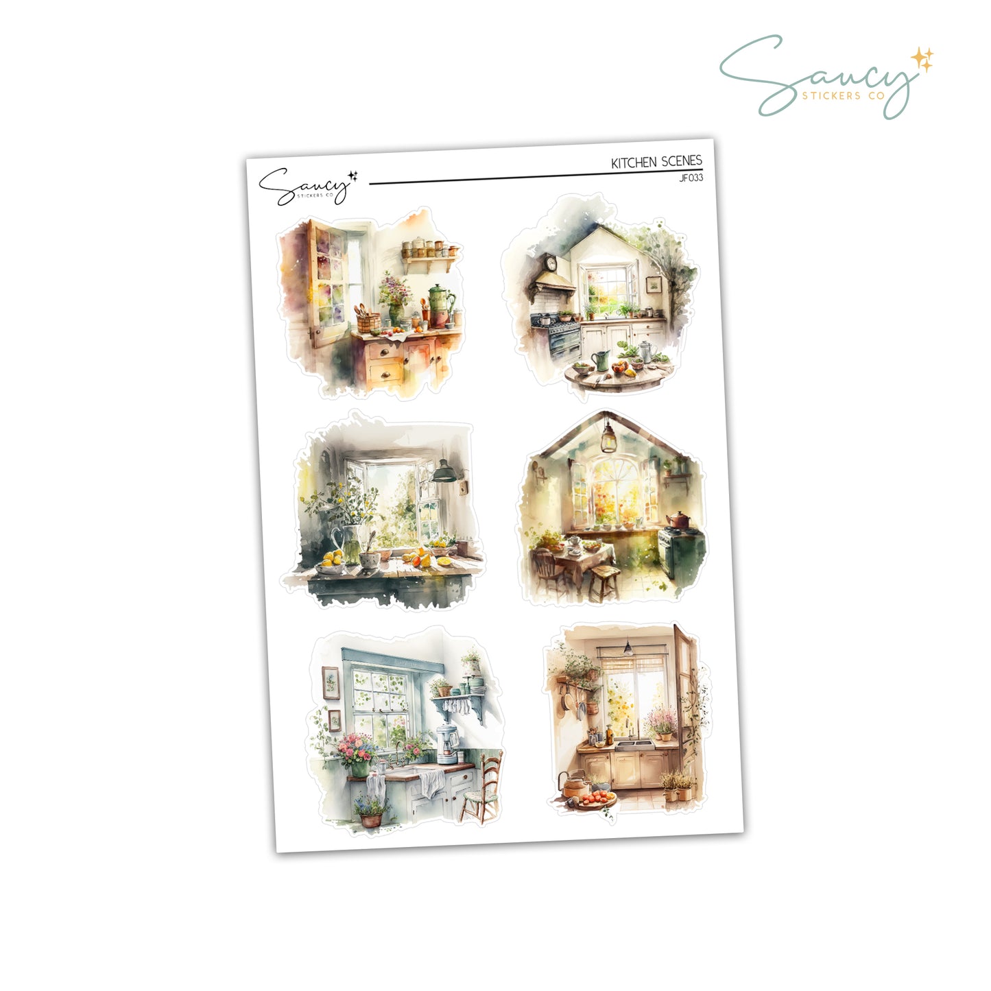 Kitchen Scenes | Journaling Stickers