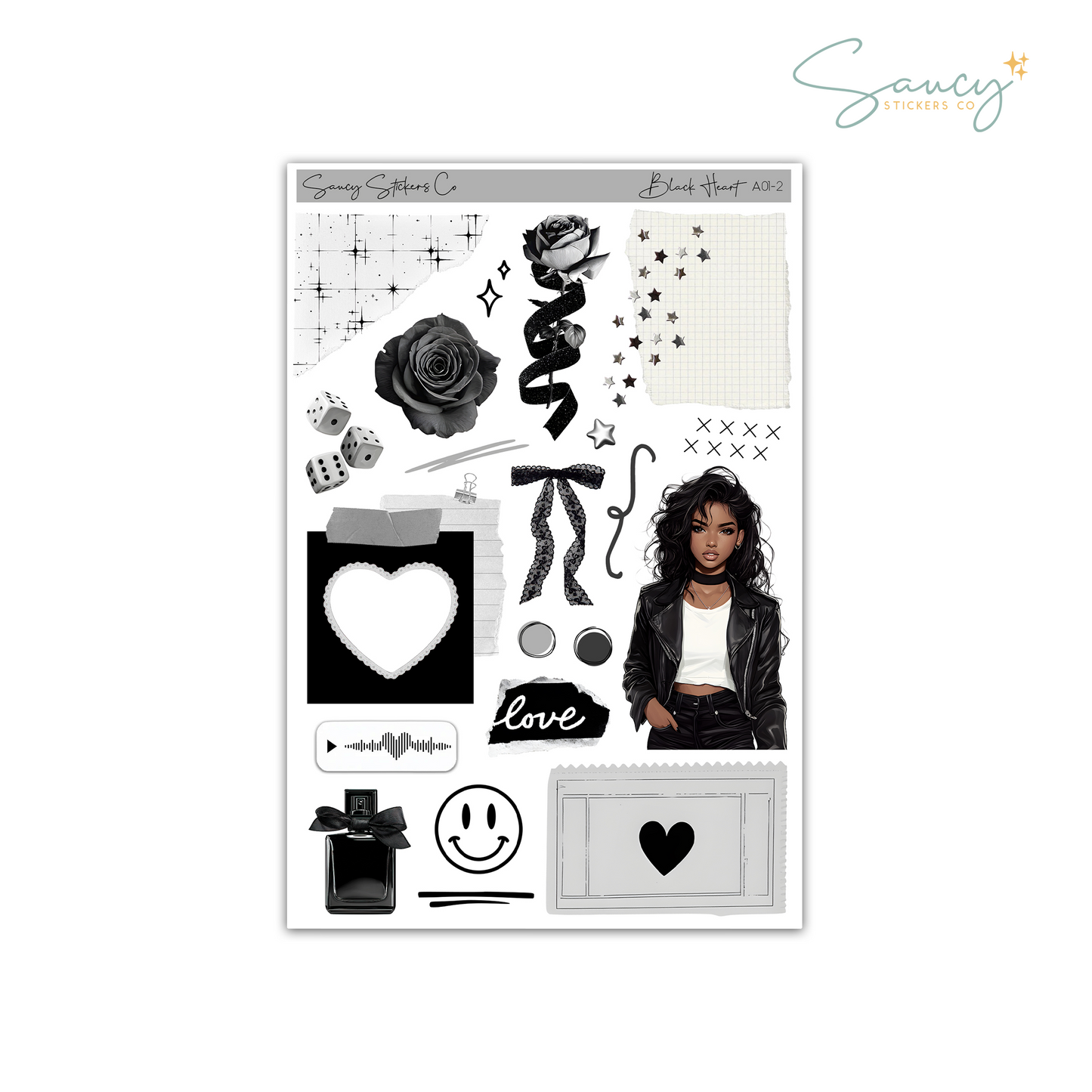 Black Heart • Journaling Kit