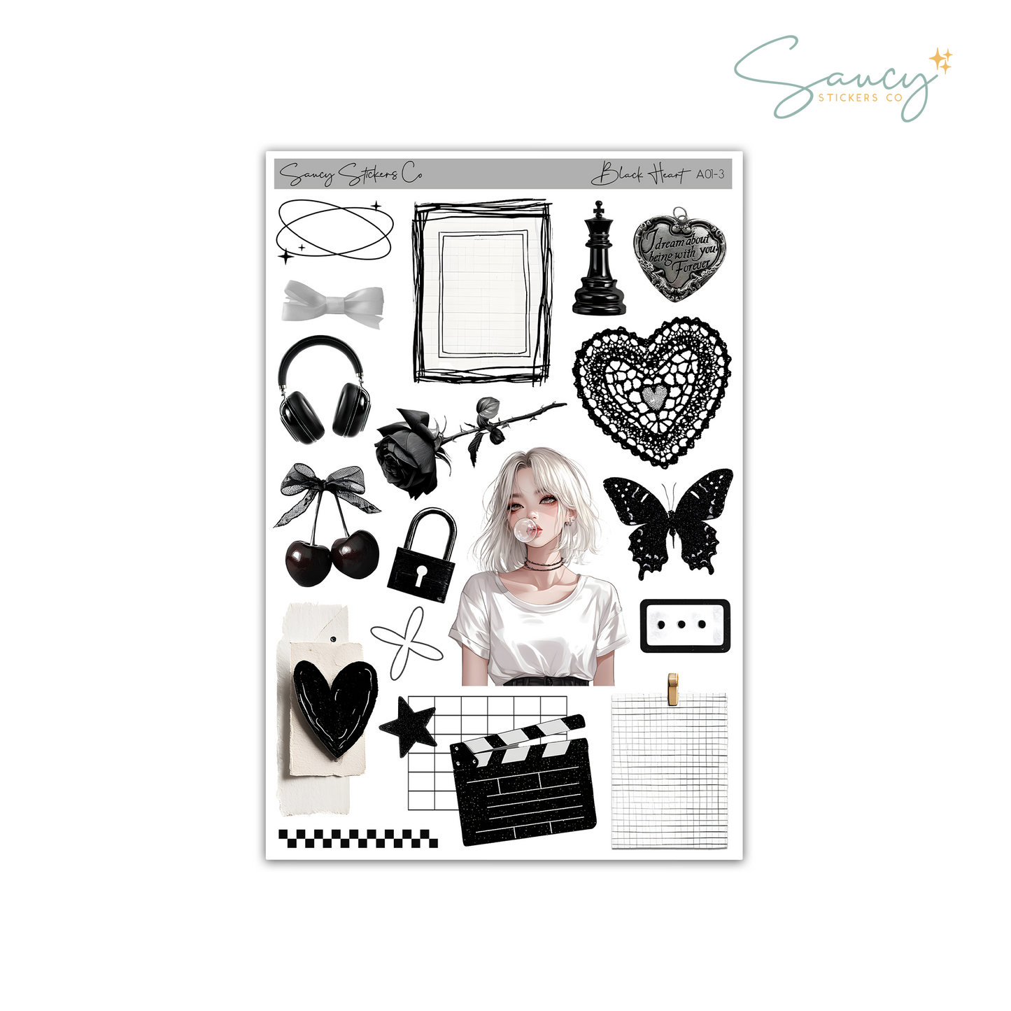 Black Heart • Journaling Kit