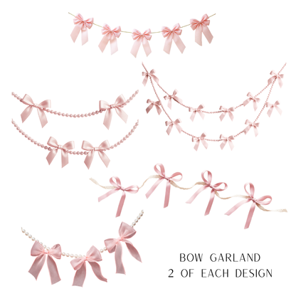Bow Garland • Sticker Die Cuts