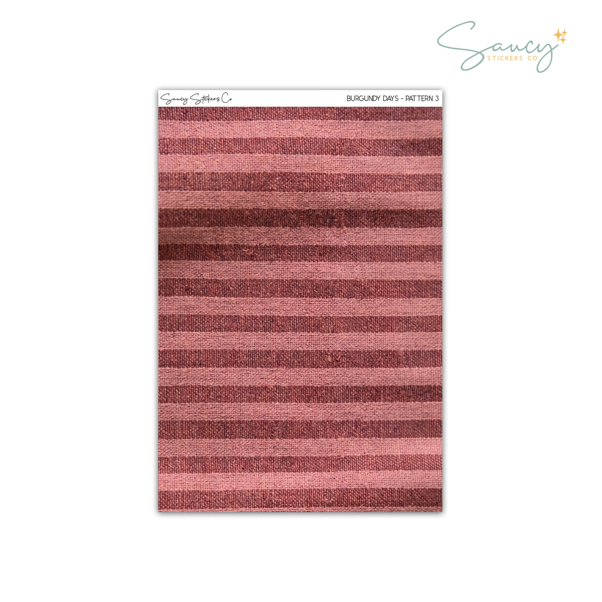 Burgundy Days • Pattern 3
