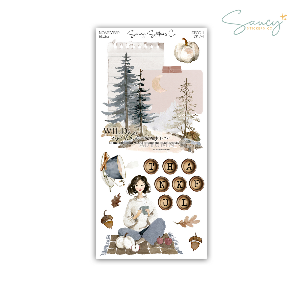 November Blues • Decorative Kit