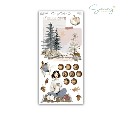 November Blues • Decorative Kit