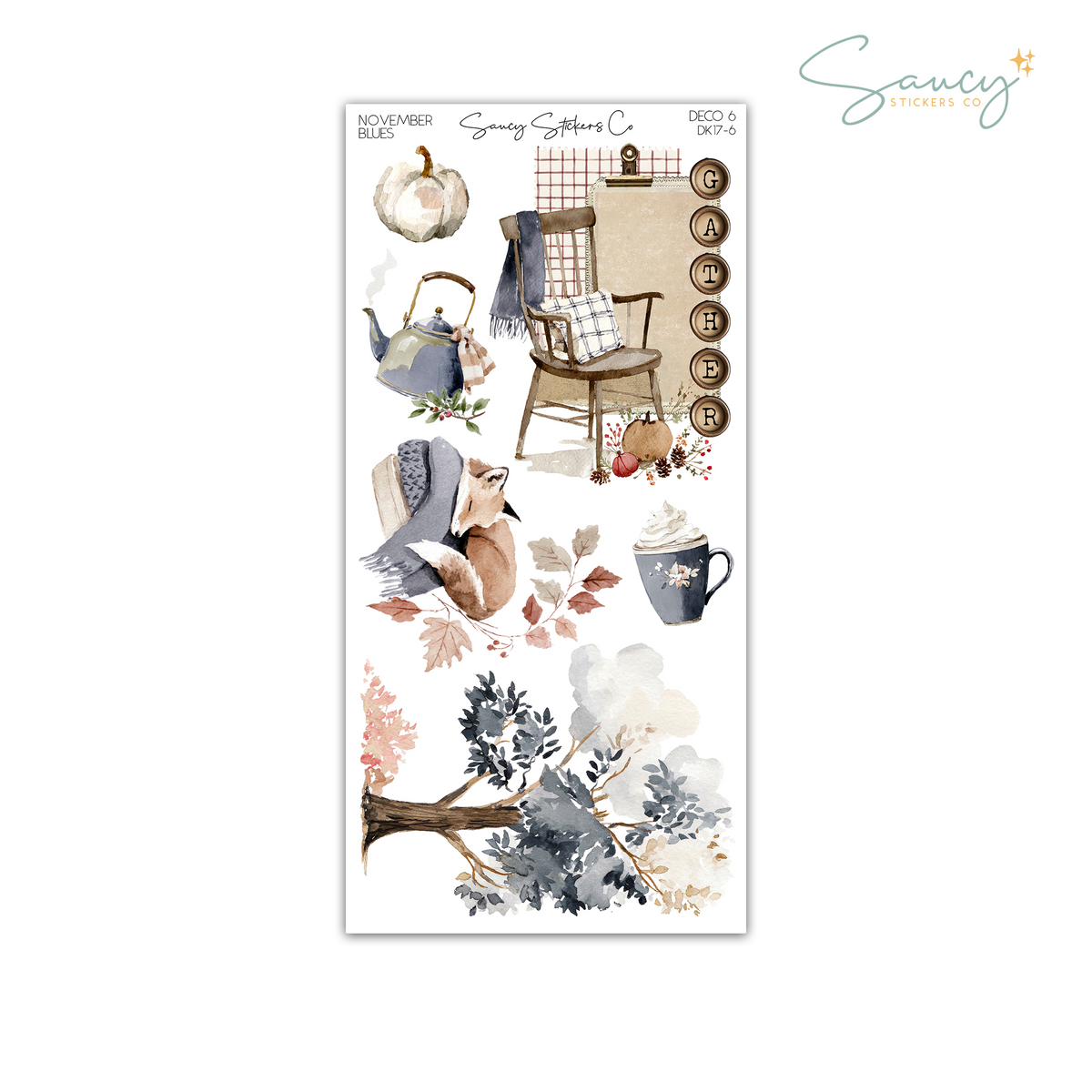 November Blues • Decorative Kit