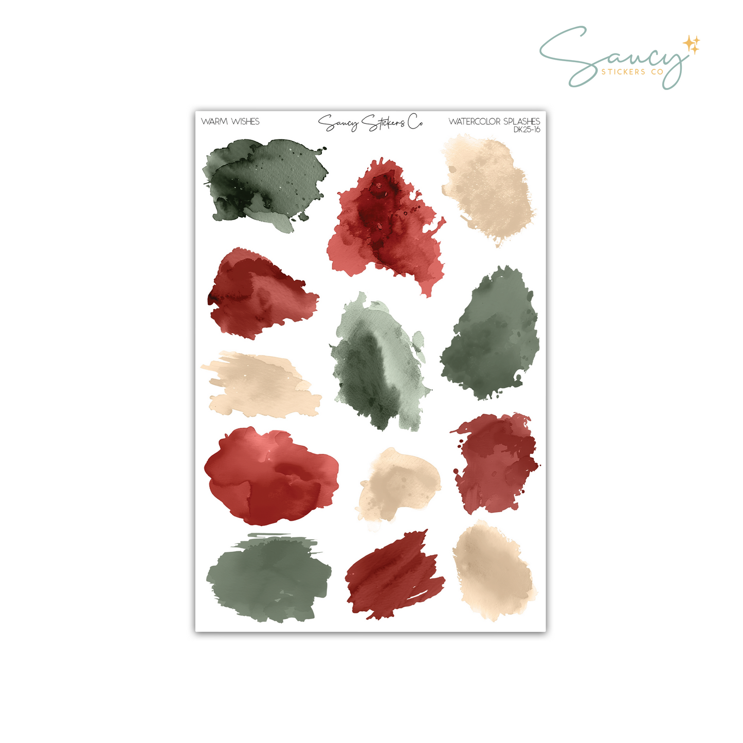 Warm Wishes • Watercolor Splashes