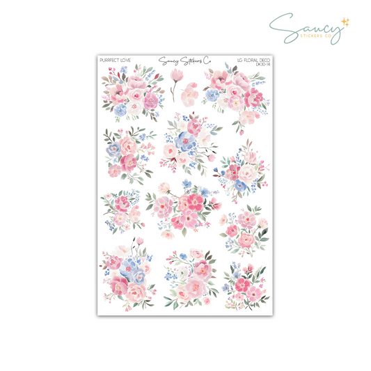 Purrfect Love • Large Floral Deco