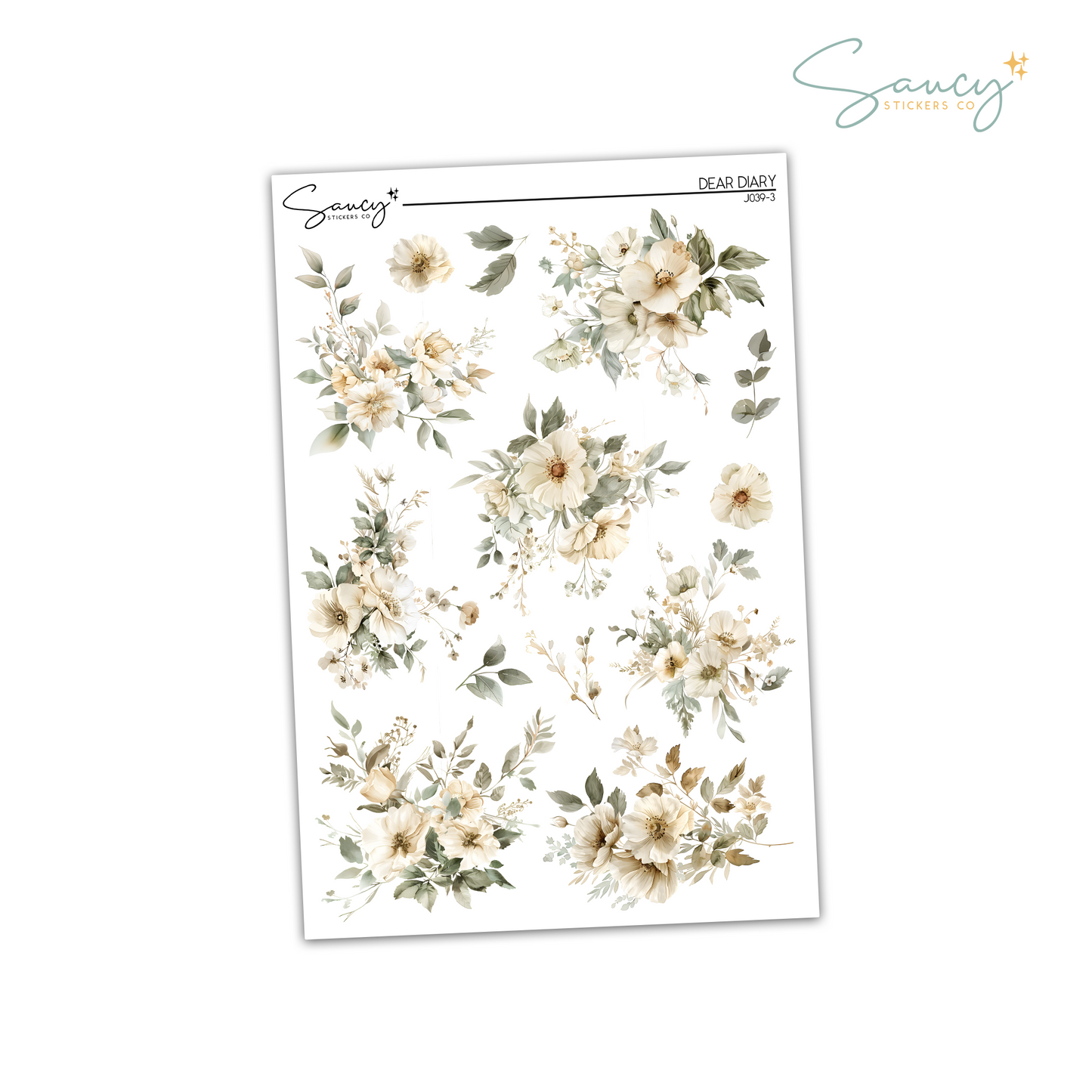 Dear Diary | Large Floral Deco