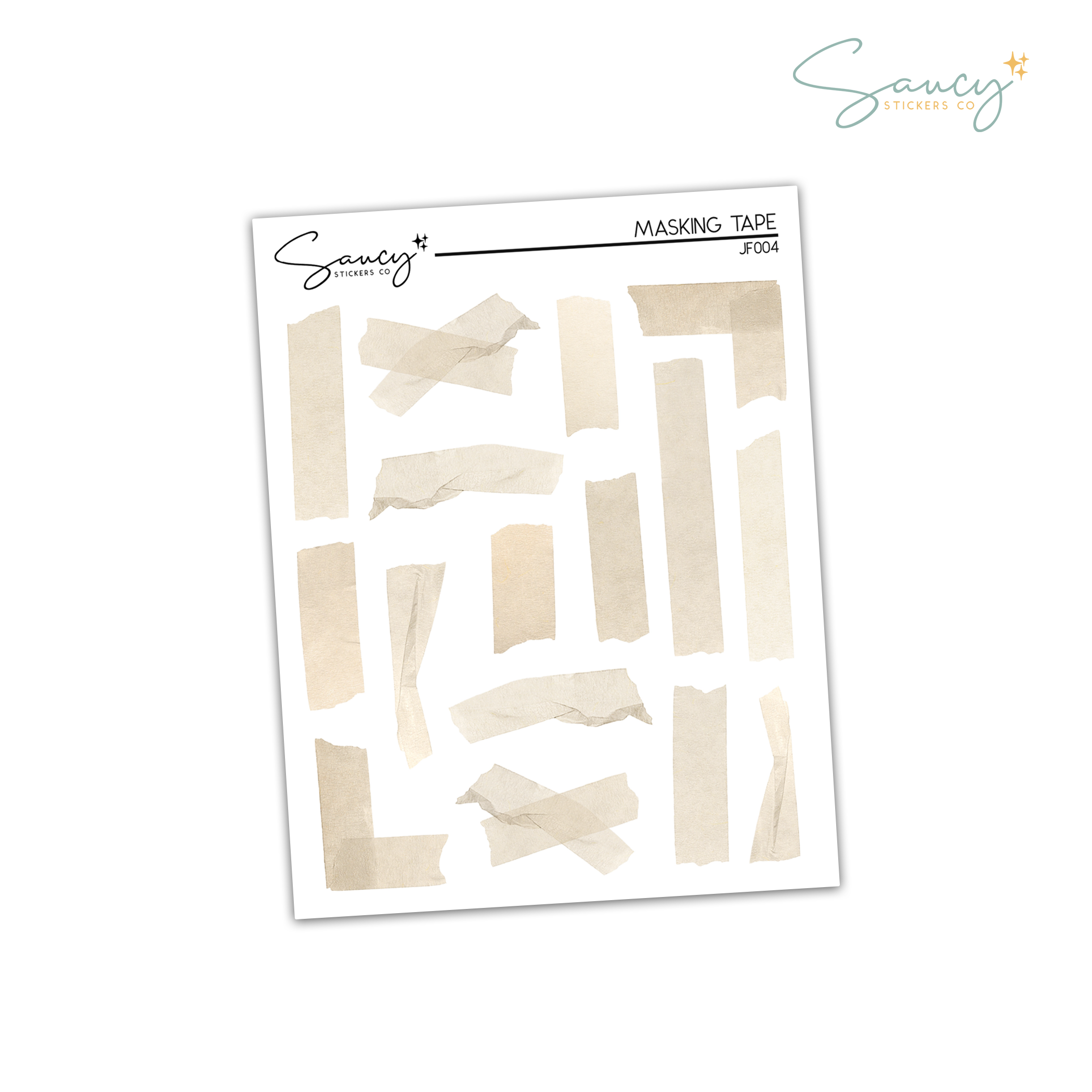 Masking Tape | Journaling Stickers – Saucy Stickers Co