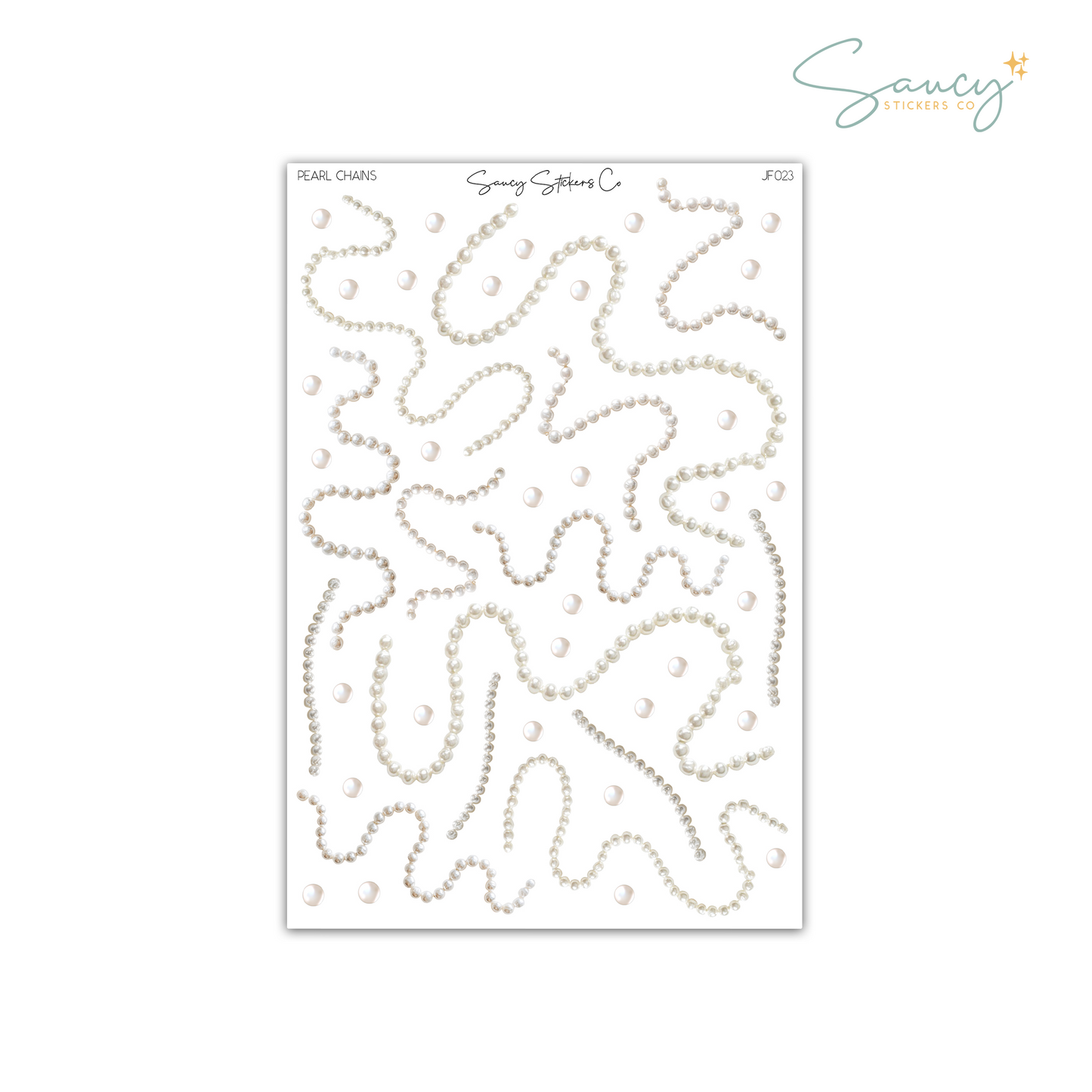 Pearl Chains • Journaling Stickers