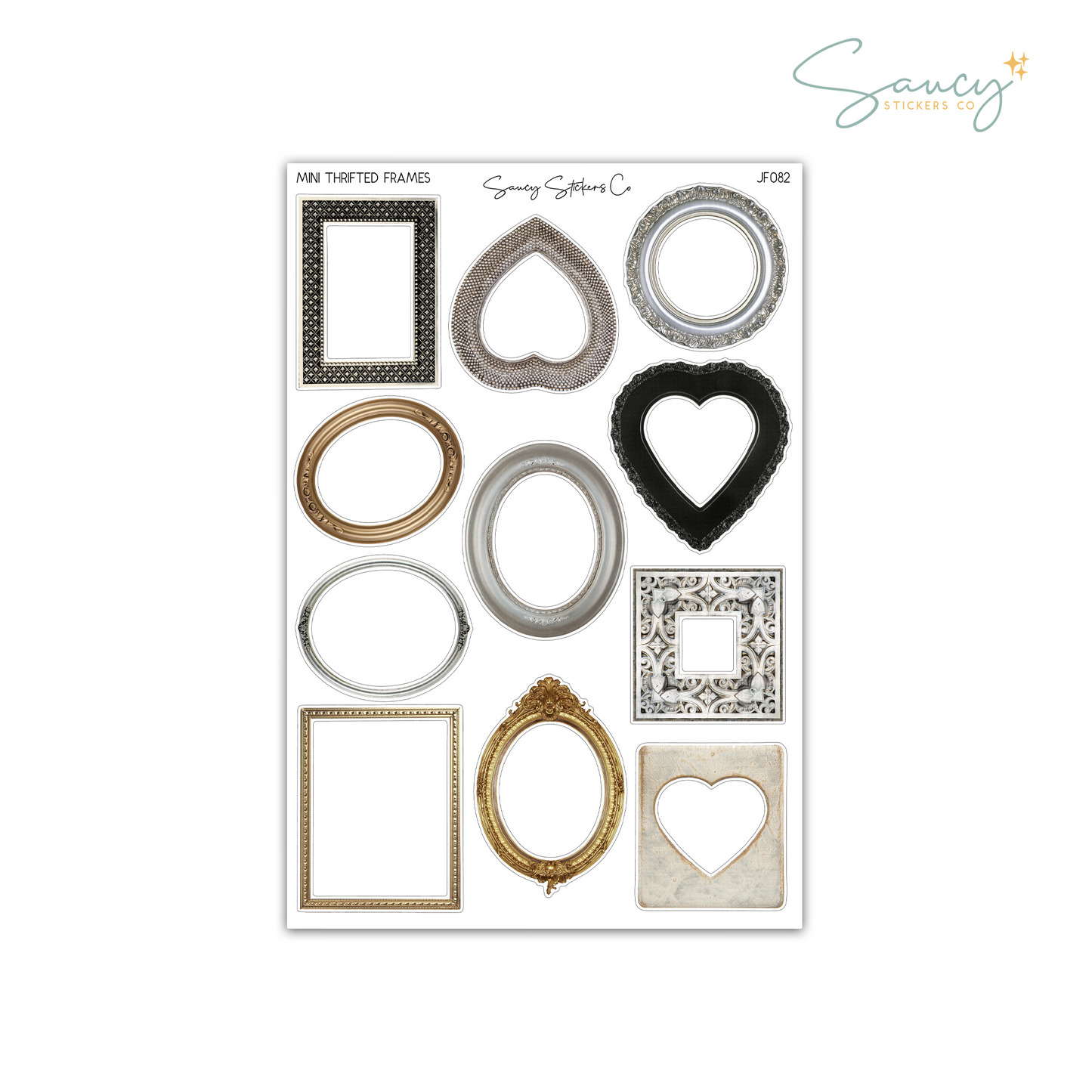 Mini Thrifted Frames • Journaling Stickers