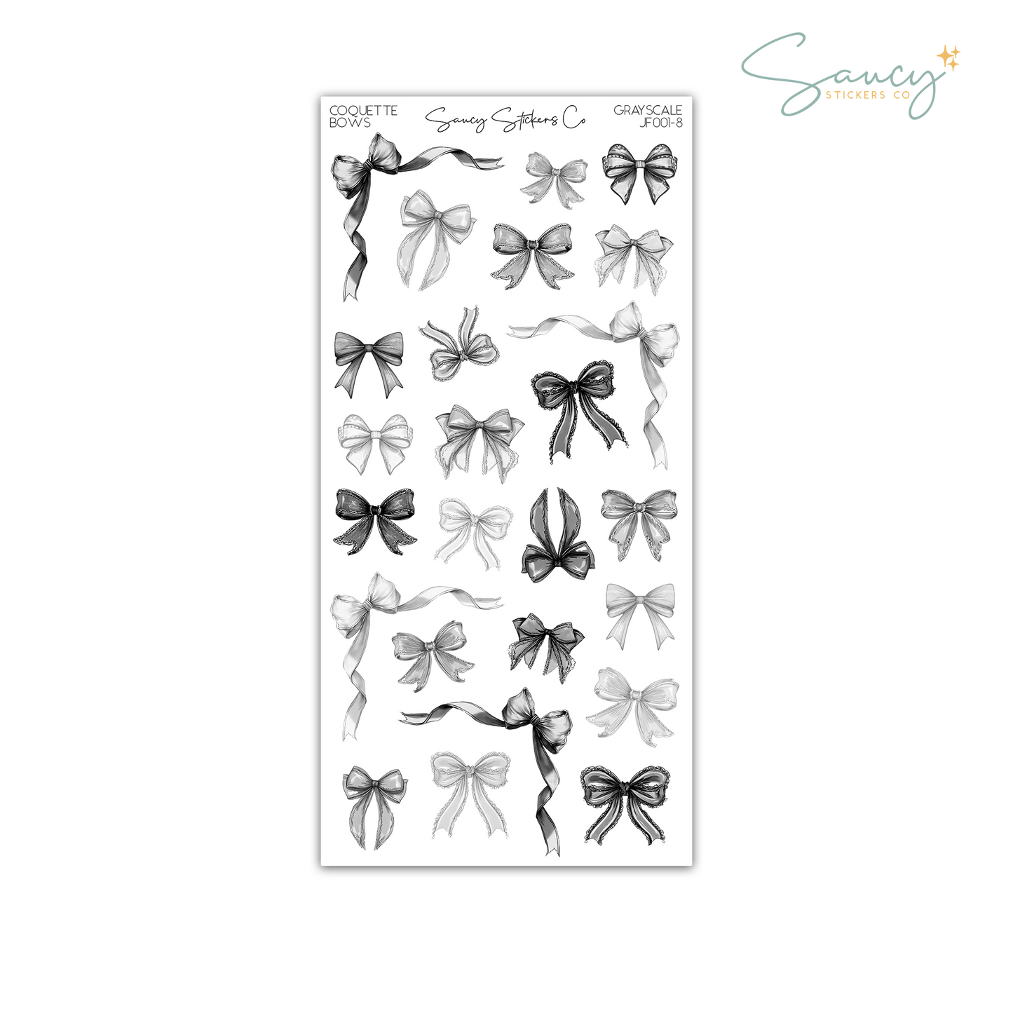 Coquette Bows • Journaling Stickers