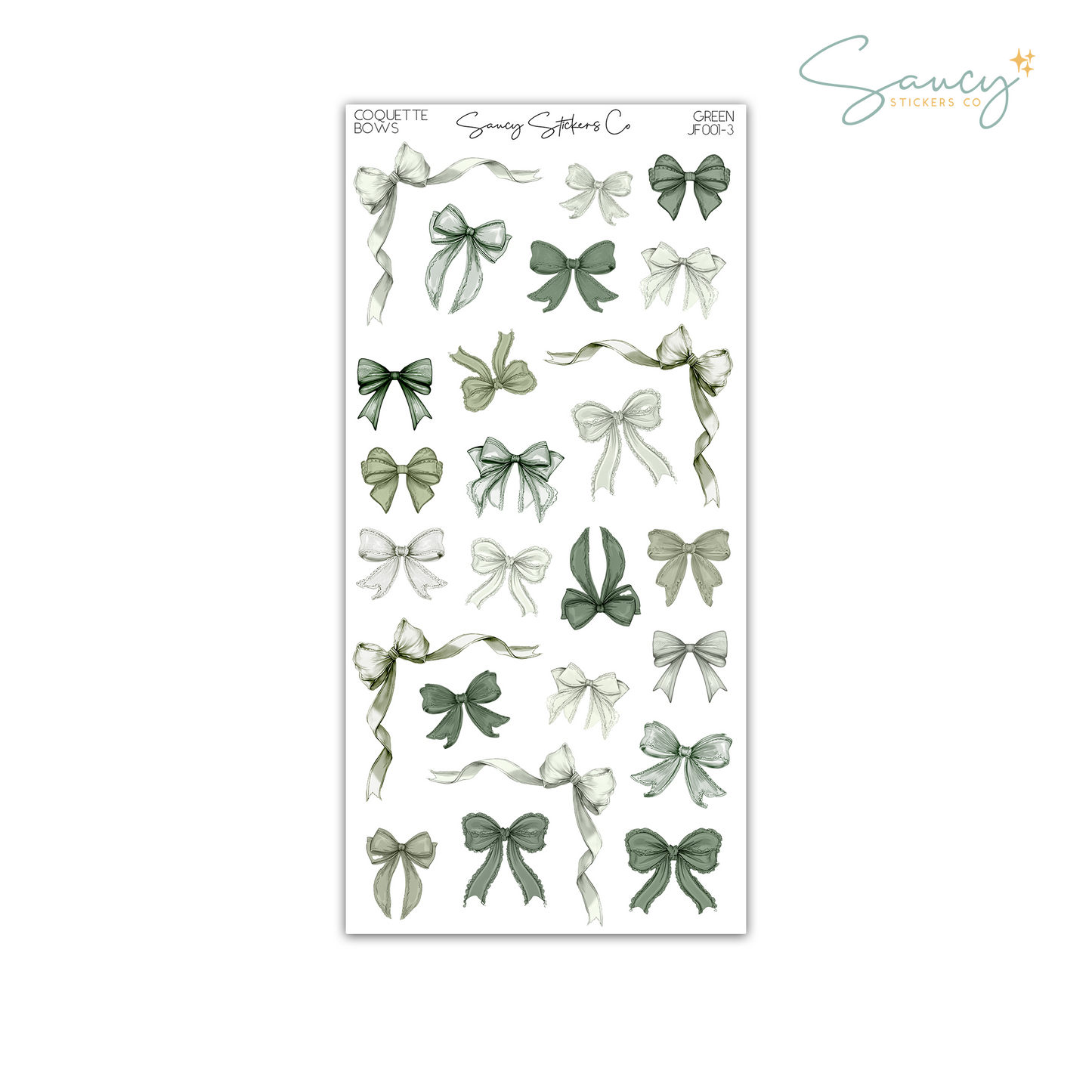 Coquette Bows • Journaling Stickers