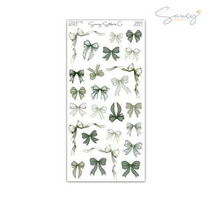 Coquette Bows • Journaling Stickers