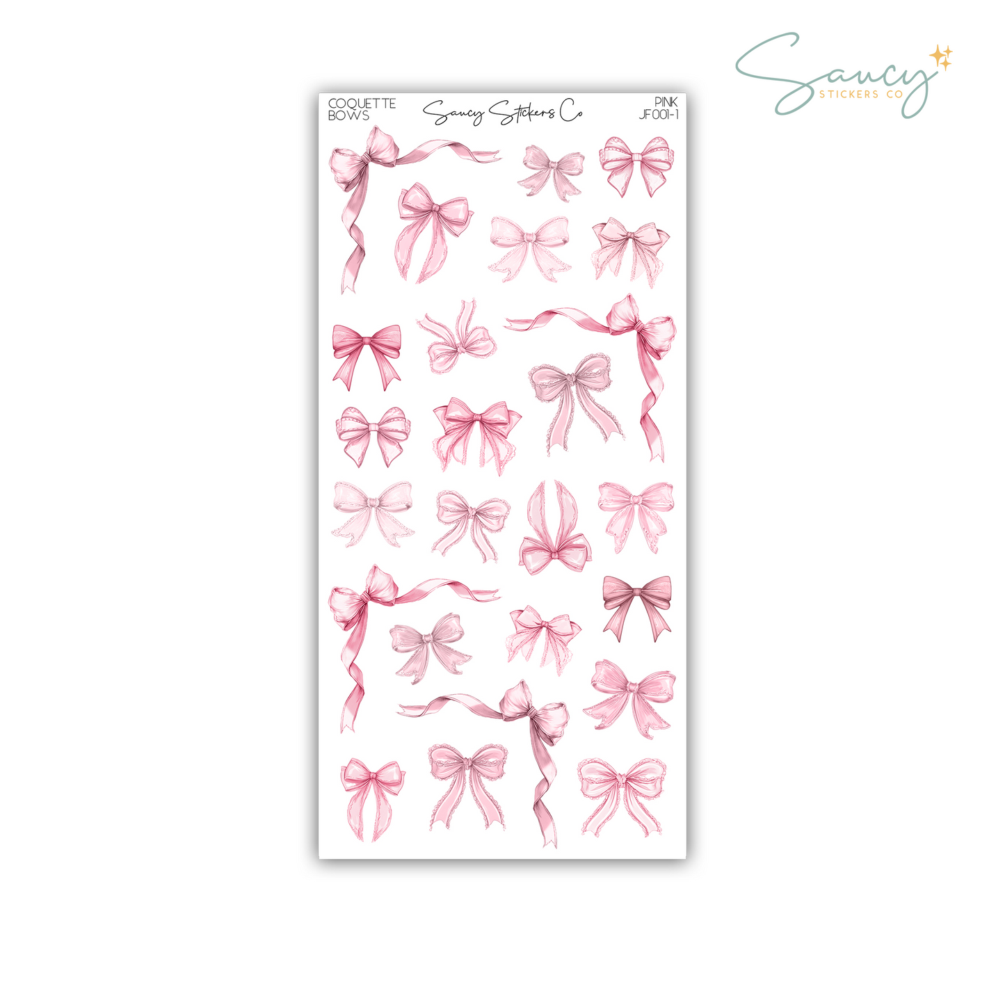 Coquette Bows • Journaling Stickers