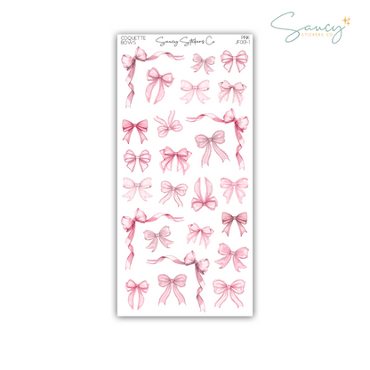 Coquette Bows • Journaling Stickers