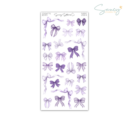 Coquette Bows • Journaling Stickers
