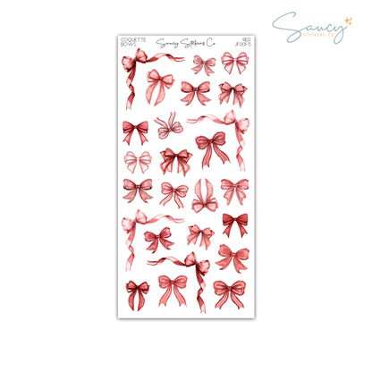 Coquette Bows • Journaling Stickers