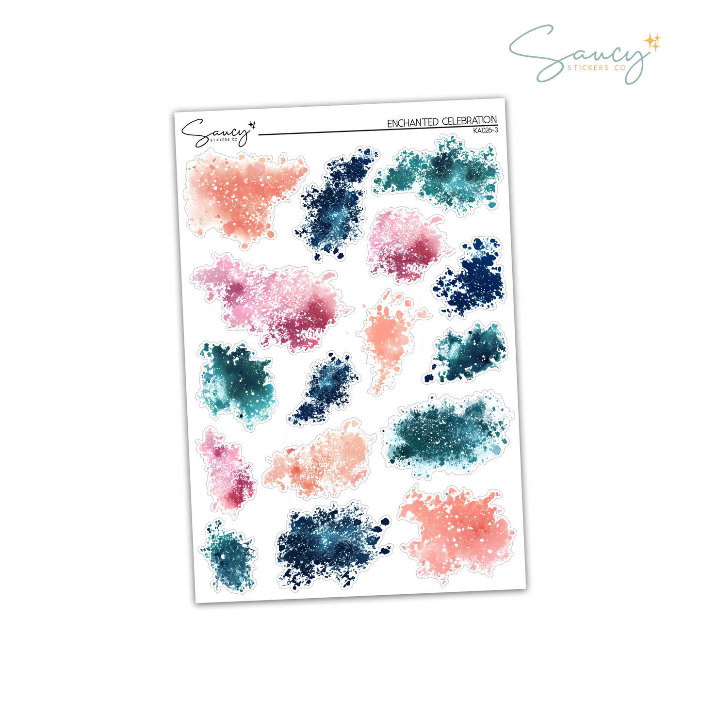 Enchanted Celebration | Watercolor Splatter