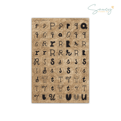 Kraft Doodle Ransom Letters • Journaling Stickers