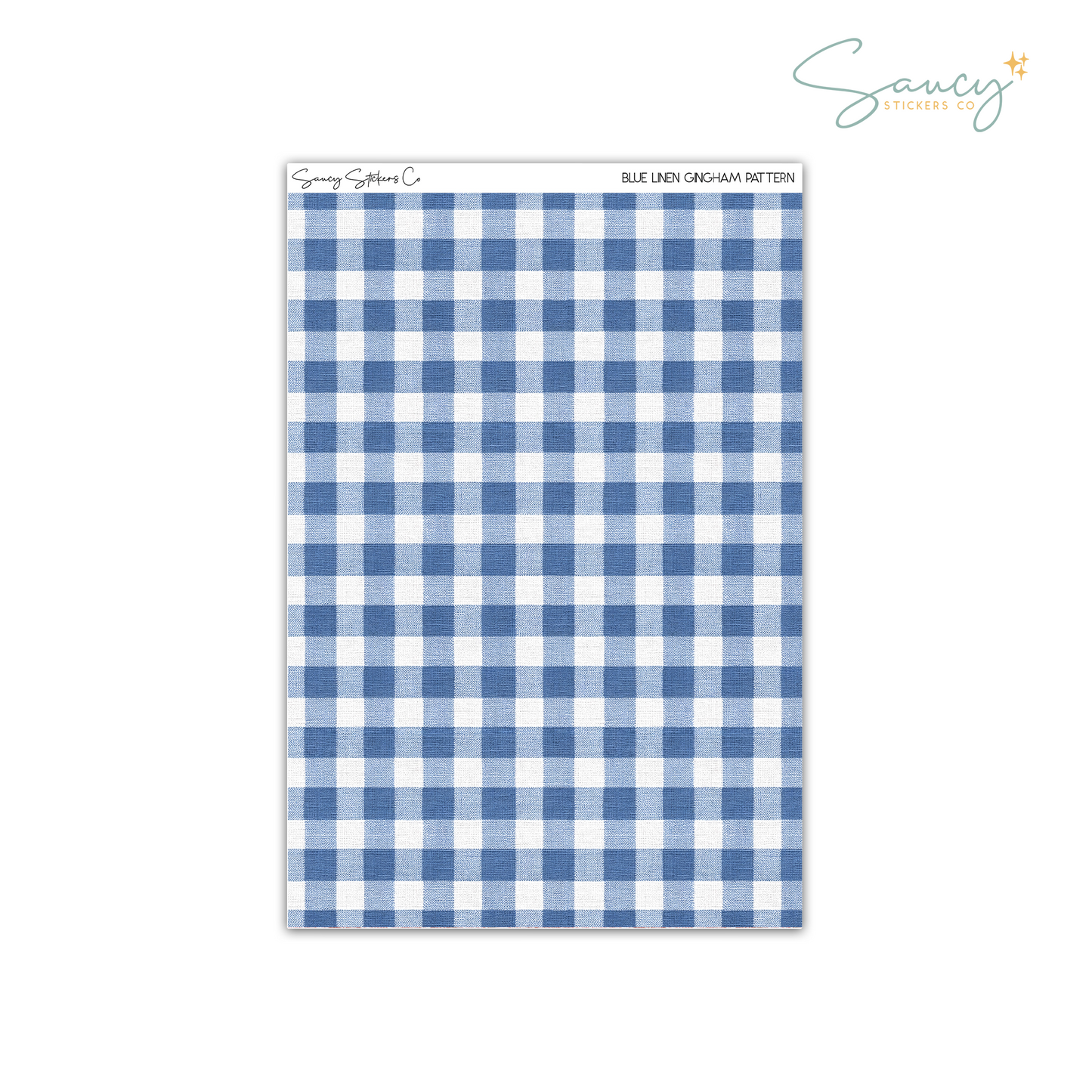 Blue Linen Gingham • Pattern