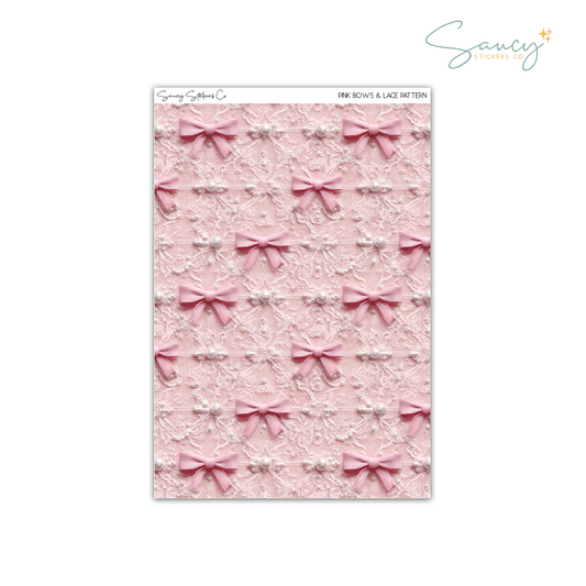 Pink Bows & Lace • Pattern