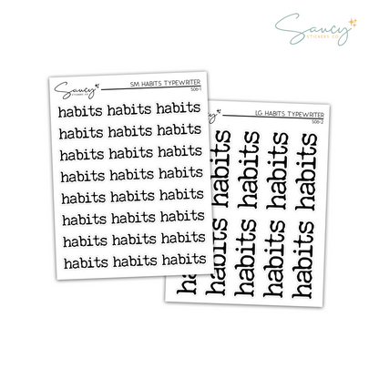 Habits - Typewriter