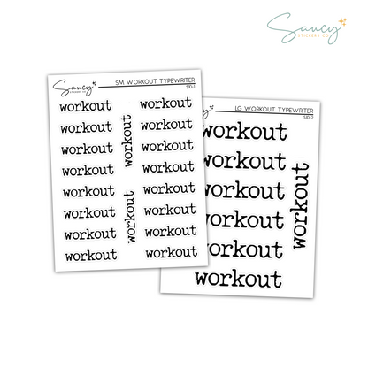 Workout - Typewriter